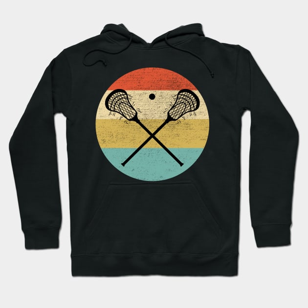 Lacrosse Retro Vintage Hoodie by DragonTees